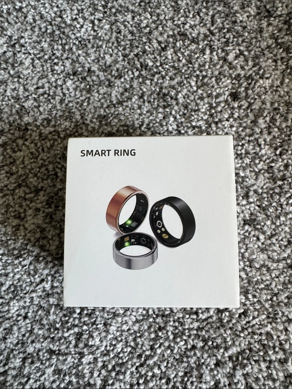 Smart Ring Health Tracker in Black, Silver, and Rose Gold